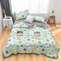 网红花边可机洗夏凉被夏天单双人学生宿舍薄被子U2