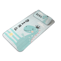 夏季乳胶凉席儿童冰丝席两件套幼儿园宝宝午睡婴儿床卡通