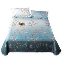 冰丝凉席三件套1.5单人可水洗可折叠1.8m床单床裙款软席子