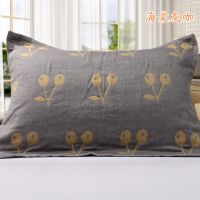 枕巾加大纯棉一对四层纱布成人卡通田园婚庆礼品