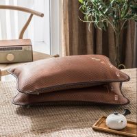 夏季茶叶枕夏凉枕头冰丝凉枕保健护颈枕成人凉席枕头夏天枕芯藤枕