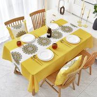 桌布布艺棉麻防水防烫防油复古长方形家用桌垫ins网红茶几餐桌布