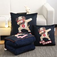 加厚冬季绒抱枕被子两用空调被靠垫枕汽车办公室枕头午休沙发