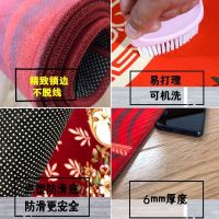 新年进门门垫入户门厅地毯红色家用出入平安脚垫防滑吸水垫子