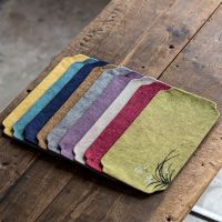 手绘壶垫杯垫棉麻布防水茶席桌旗餐桌垫防滑布艺竹席功夫茶具配件