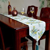 桌旗中式欧式北美田园地中海乡村餐桌布茶几鞋柜电视柜装饰布茶旗