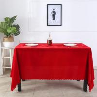 红色会议桌桌布办公桌绒布桌布会议室台布平铺桌布加厚绒
