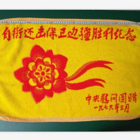 对越1979年胜利40周年纪念物纪念品纪念杯子口缸盅枕巾毛巾