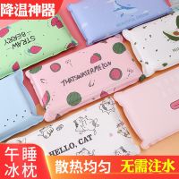 夏天凉枕头冰枕头冰垫成人免注水儿童学生午睡降温加厚冰凉水枕头