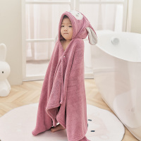 儿童浴巾斗篷浴袍可穿可裹带帽吸水速干中大童洗澡巾披风游泳卡通
