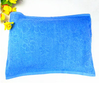 纯棉大学生宿舍单条蓝色枕巾全棉宾馆旅馆诊所农家乐单人素色枕巾