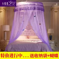 免安装圆顶吊顶蚊帐1.5米1.8米加大空间宫廷落地蚊帐蕾丝花边加密