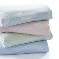 竹纤维三层毛巾被冰丝单双人盖毯冷感空调被婴幼儿成人夏凉毯