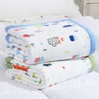 夏季muslin双层纱布竹纤维毛巾被婴儿浴巾竹棉襁褓巾包巾空调盖毯