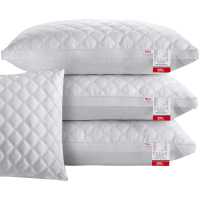 一对装]五星酒店枕头枕芯全棉面料羽丝绒护颈保健枕学生枕