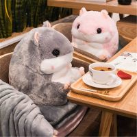 卡通仓鼠公仔毛绒玩具抱枕被子两用午睡办公室沙发空调毯暖手抱枕