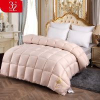 32全棉绣花羽绒被95白鹅绒双人被子冬被子芯加厚春秋双人学生宿舍