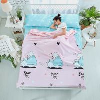 纯棉旅行隔脏睡袋便携式出差双人单人宾馆旅游住酒店防脏被套床单