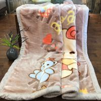 秋冬婴儿童毯子新生小毛毯双层加厚幼儿园午睡被子宝宝珊瑚法兰绒