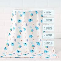 婴儿浴巾纯棉超柔吸水洗澡六层纱布被子儿童宝宝新生儿秋冬