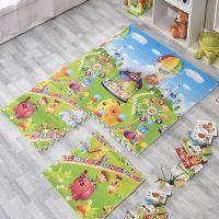 宝宝爬行垫加厚双面婴儿童爬爬垫拼接地垫防潮垫家用客厅拼图