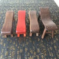 鸡翅木实木黑檀睡枕颈椎保健枕枕头板凳 凉枕硬枕 木枕 枕凳