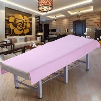 纯棉美容床单美容院专用养生会所按摩床单全棉理疗白色带孔洞