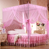蚊帐三开门公主风落地支架加密加粗1.5宫廷1.8m1.2米床家用