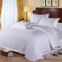 白色床单被套单件 医院宾馆酒店床上用品纯白色加密被套床品布草