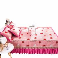 水晶绒大炕单榻榻米炕套罩牛奶绒床盖单件夹棉床单炕毯三件套