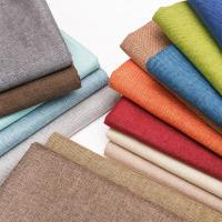 纯色细亚麻沙发布料面料加厚棉麻帆布坐垫软包老粗布处理