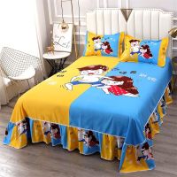 床裙单件大图床单单双人床床罩床套亲肤加厚斜纹磨毛床上用品套件