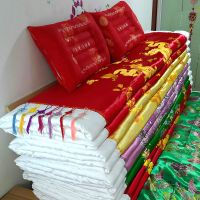 纯棉花丝绸手工蚕丝棉结婚被子喜被龙凤婚庆床上单双人加厚冬