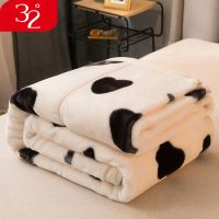 32拉舍尔毛毯被子双层加厚保暖珊瑚绒毯子冬季单人宿舍学生法兰绒