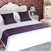 宾馆酒店床上用品宾馆酒店床尾巾床旗床尾垫床盖桌旗|富贵花 50*210(1.5米床)