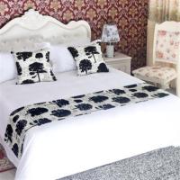 宾馆酒店床上用品宾馆酒店床尾巾床旗床尾垫床盖桌旗|黑橡树 抱枕不含芯50*50