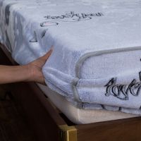 法兰绒床笠防滑固定床罩席梦思床垫保护套罩防尘罩加绒加厚床单冬