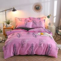 加厚磨毛斜纹四件套床上用品宿舍床单被套三件套简约单双人套件