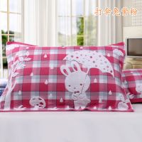 枕巾纯棉纱布成人提花布艺加大加厚柔软卡通情侣款不掉色