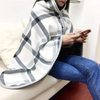 多用途懒人披肩毛毯办公室家居休闲午睡盖毯秋冬双层加厚单人毯子