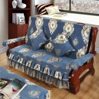 加厚海绵实木沙发垫红木沙发坐垫带靠背可拆洗防滑底老板椅垫