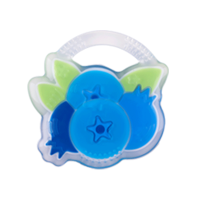 婴幼儿趣味牙胶(蓝莓)两个 食品级硅胶可高温消毒