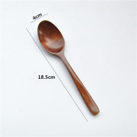 10号大口勺|木制长柄勺家用木勺儿童木勺子木头勺吃饭用韩式吃拌饭木勺蜂蜜勺