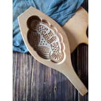 梨木手工大号莲蓬饽饽卡子馒头模具蛋糕点饽花烘焙木质模具加深