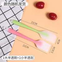 油刷+刮刀半透明款组合装|家用硅胶油刷子耐高温不掉毛烧烤刷厨房烙饼硅胶刷烘焙烧烤刷