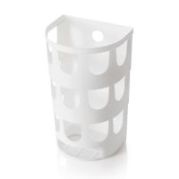 洞洞款白色|垃圾袋收纳盒家用壁挂式大号鞋套抽取盒厨房装放塑料袋整理储物盒