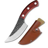 加厚款5毫米+皮套(推荐)|剔骨刀手工锻打厨房刀屠宰分割刀屠夫切肉刀不锈钢切菜刀具杀猪刀