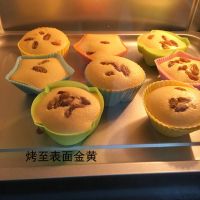 6个装圆 +油刷|可蒸可烤发糕米糕模具蒸锅马蹄糕钵仔糕蛋糕模具耐高温蛋糕马芬杯