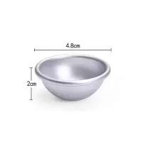 无搭配 [中号]5个装|雪媚娘模具自制果冻布丁慕斯蛋糕模具半圆雪梅娘工具烘焙diy家用