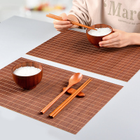 竹制餐垫餐桌垫隔热垫家用新中式中国风就餐垫日式编织竹垫大尺寸